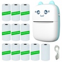 DRUKUŚ MINI ПОРТАТИВНЫЙ ТЕРМОПРИНТЕР ДЛЯ ФОТОГРАФИЙ +10 САМОКЛЕЯЩИХСЯ РОЛИКОВ