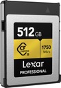 Lexar CFexpress Type B Pro Gold R1750/W1500 512GB + čítačka EAN (GTIN) 843367128846