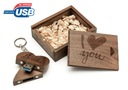 деревянная USB-флешка 32 ГБ 3.0 + гравировка LOVE