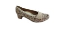 КОЖАНЫЕ туфли-лодочки FLOWERS BEIGE, каблук 3,5 см 36