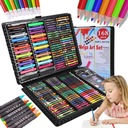 ХУДОЖЕСТВЕННЫЙ НАБОР ДЛЯ РАСКРАСКИ 168 ДЕТСКИХ ЭЛЕМЕНТОВ + ЧЕМОДАН