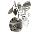 Декоративное акриловое зеркало 