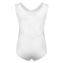 БАЛЕТНОЕ БОДИ БЕЗ РУКАВОВ С КРУЖЕВОМ 134/140