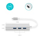 USB-C Ethernet-концентратор 3xUSB 3.0 Адаптер RJ45 Конвертер LAN 2.0