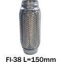 ГИБКИЙ СОЕДИНИТЕЛЬ ГЛУШИТЕЛЬ РАЗЪЕМ FI-38 L=150 мм