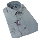 Элегантная мужская рубашка CASUAL SLIM GRAPHITE S