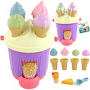 ZESTAW DO PIASKOWNICY LODY FOREMKI WIADERKO Z LODAMI DO PIASKU WOOPIE