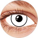 CRAZY WHITE Цветные линзы Белый HALLOWEEN