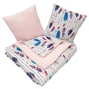 Narzuta 160 x 80 Kocyk Minky Poduszki