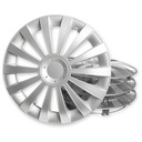 4 универсальных колпака Meridian Silver, серебристые 15 дюймов, для автомобильных колес