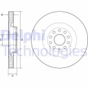 DISQUES FREIN AVANT DELPHI BG9202Cphoto 7