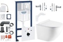 БЕТОННЫЙ КОМПЛЕКТ ДЛЯ УНИТАЗА, РАМА GROHE, УНИТАЗ HAGSER