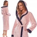 CIEPŁY SZLAFROK DAMSKI L&L 12207 Morelowy XXL