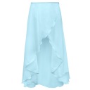 ЖЕНСКАЯ ШИФОНОВАЯ ЮБКА ДЛЯ БАЛЕТНЫХ ТАНЦЕВ М/L