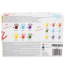 Farby na maľovanie prstami pre deti kreatívna zábava bezpečné 6 x 40 ml Hrdina žiadny