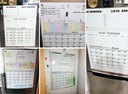 Магнитный календарь с сухим стиранием. Ручка PLANER.