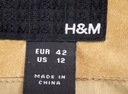 H&M SKÓRZNA KURTKA RAMONESKA SKÓRA 42 Kaptur bez kaptura