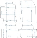GRANATOWE TAPIS DE SOL PLATINUM LAM LEXUS IS200 1999-2005R.photo 7