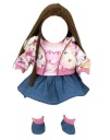 Платье для куклы BABY BABY BORN BALET розовое DOLL 306
