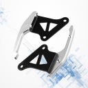 1 PAIRING SILVER REAR HANDLES MOTORCYCLE ALUMINUM ENDS LATWY INSTALLATION  photo 6