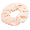 (aurora) G300w GUMKA FROTKA SCRUNCHIE, welur, ŁOSOSIOWA PUDROWA