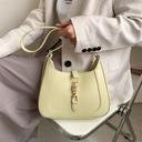 Elegantná kabelka vintage bageta cez rameno Model Pastelowa