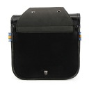 СУМКИ БОКОВЫЕ МОТОЦИКЛЕТНЫЕ КОЖАНЫЕ КОЖА PU 25X12X 24 CM ЧЕРНЫЙ  фото 7