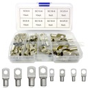 РАЗЪЕМЫ, ТРУБЧАТЫЕ КАБЕЛЬНЫЕ КЛЕММЫ, КОЛЬЦА, 65 ШТ.