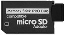 Адаптер карты micro-SD MS Pro-Duo Memory Stick PSP