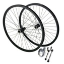 КОМПЛЕКТ КОЛЕС 28-ФУТОВЫХ ДИСКОВ SHIMANO RM35, КАССЕТА С КОНУСОМ