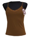 ФУТБОЛКА ЖЕНСКАЯ, БЛУЗКА НА РЕМЕШКАХ, СВЕТЛО-КОРИЧНЕВАЯ, 38 М