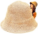 Edibazzar kapelusz słomkowy beżowy rozmiar uniwersalny Marka Edibazzar