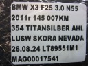 BMW X3 F25 X4 F26 GRILLE CONDUIT ADMISSION AIR 9184743 9184122 64229184743photo 12