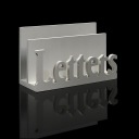 деревянная почтовая корзинка для стола letters 16 7 10 см