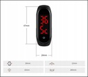 Zegarek damski SKMEI elektroniczny data LED Kształt koperty owalna