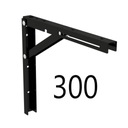 СКЛАДНАЯ ОПОРА Полки для столешницы L 300 ЧЕРНЫЕ 100 кг