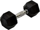 РЕЗИНОВАЯ ГАНТЕЛЬ HMS HEX PRO 6 КГ