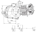 ДВИГУН ATV QUAD НЕ 125 A 150 СУПЕР МІЦНИЙ MORETTI ЗАДНЬОГО ХОДУ МЕХАНІКА 17KM  (17866947148) фото min 9