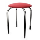 Табурет кухонный мягкий CHICO хром C2 красный Nowy Styl