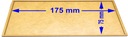 Лоток для перемещения (25х25) 175 х 75 мм, лотки ХДФ/МДФ 75х175 мм, 1 шт.