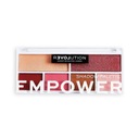 Makeup Revolution RELOVE paletka tieňov EMPOWER Povrch lesk