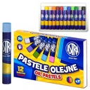 Пастельные мелки, масляная пастель, 12 цветов ASTRA