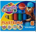 Plastelína 6-kol. Sweet Colours, Koma Plast Druh plastelína