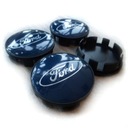 4 колпака, колпаки, колпаки, FORD 58 мм, для ATT, СИНИЕ