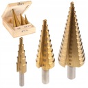 НАБОР СТУПЕНОЧНЫХ КОНИЧЕСКИХ СВЕРЛ ПО МЕТАЛЛУ 4-32ММ