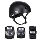 Комплект защиты + шлем РЕГУЛИРУЕМЫЙ для катания на роликах, размер М