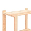 vidaXL Стеллажи с 3 полками 2 шт. 60x38x90 см сосна 150 кг
