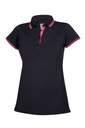 Женская рабочая рубашка-поло с воротником черная классическая Ardon Floret