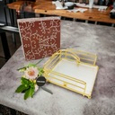 ЗОЛОТАЯ подставка для салфеток Y293