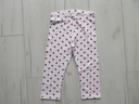 H&M legginsy 3/4 Biały/Truskawki 122 Wiek dziecka 6 lat +